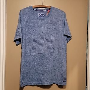 Mens Embossed Superdry shirt (fits like a US L)